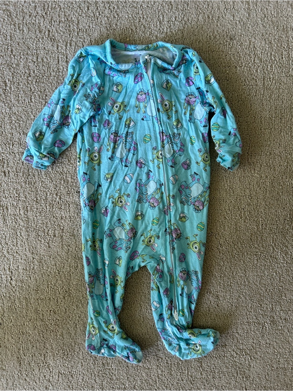 Disney Baby bamboo viscose Monsters Ink footed sleeper 3-6 months